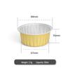 ZISIZ Cow Print Baking Pudding Aluminum Foil Cups with Lids