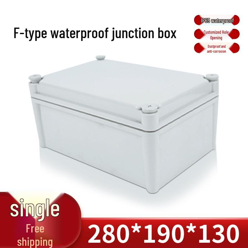 IP65 European Style Waterproof Explosion-Proof Plastic Junction Box, 280x190x130mm