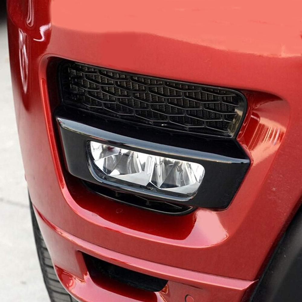 1Pair Black Front Fog Light Cover Trim For Land Rover Range Rover Sport 2014-2017