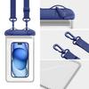 Universal Waterproof Phone Pouch Large Touch Screen double-layer Seal Dry Bag Diving Swimming Case with Lanyard Beach Vacation