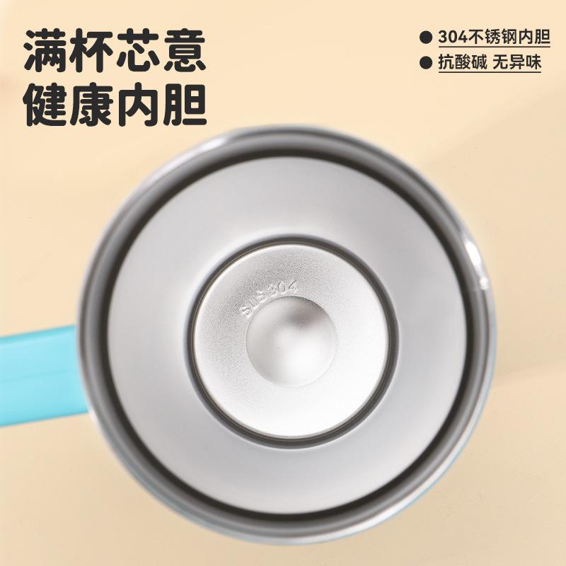 Big Mac gradual change ice cup 10oz straw handle car cup large capacity stainless steel thermos cup water cup