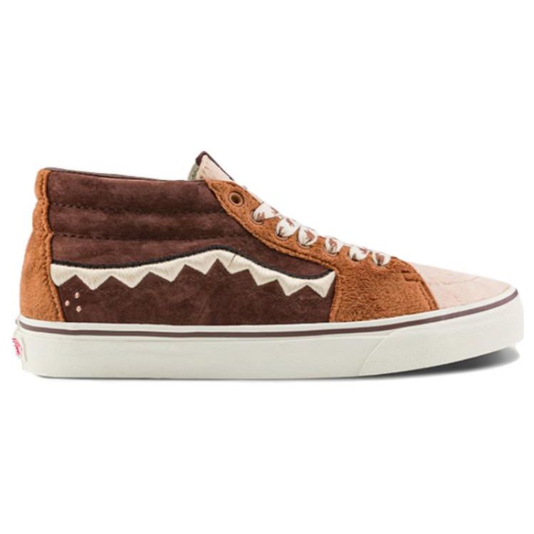 Vans The Monsters x Sk8-Mid Labubu Unisex Sneakers Brown Beige VN000BWEDFO