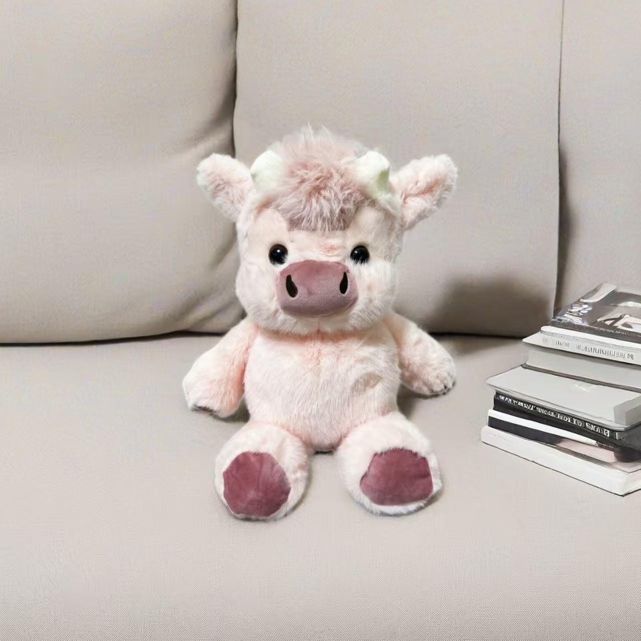 Treasuringu Nieuw Schots Hooglandvee Pluche Speelgoed Leuke Hoogland Koe Knuffelpop Cartoon Koe Pluche Speeltje Kamerdecoratie Kindercadeau