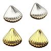 1 Pair Shell Earrings for Women, Chunky Vintage Ribbed Shell Shaped Earrings, Summer Beach Jewelry Gifts