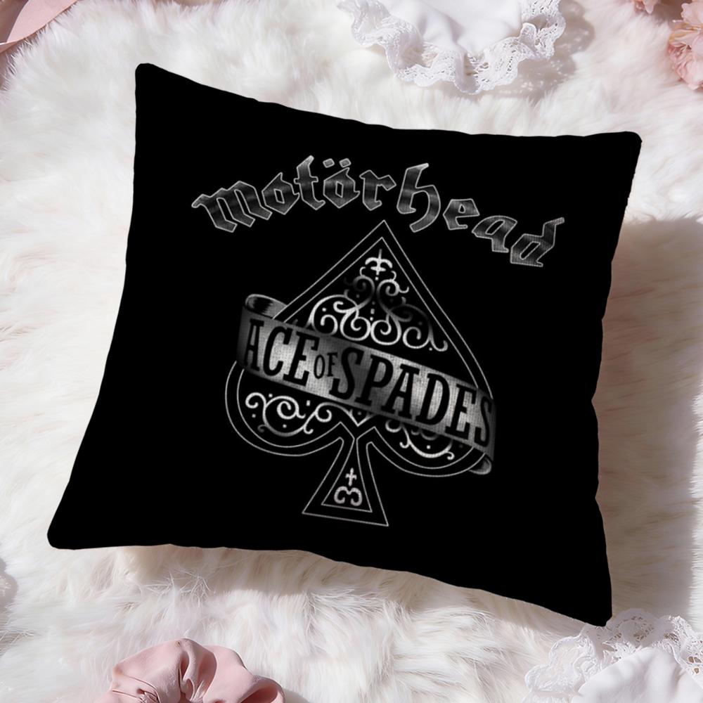 Rock Band Motorhead Cushion Cover Premium Comfort Reversible Pillow Cove -Two in One Design for Any Room & Car Interior