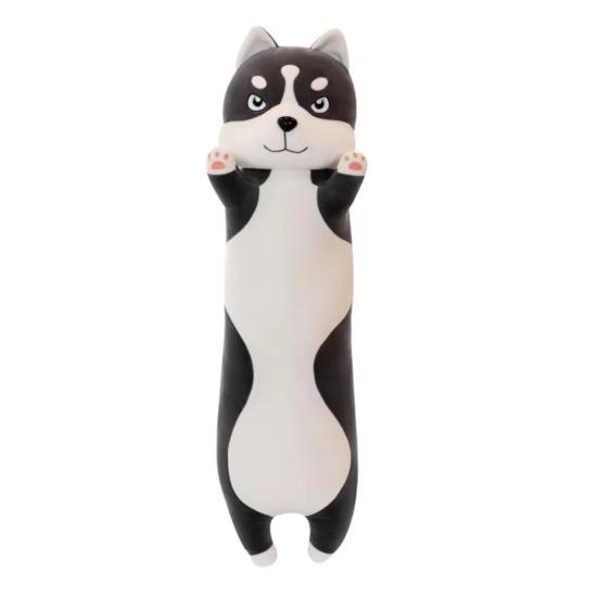 

Husky Plush Doll Soft Stuffed Animal 110/130cm Long Fluffy Dog Pillow Decorative Animal Shape Cushion for Waist And Back Support 110cm