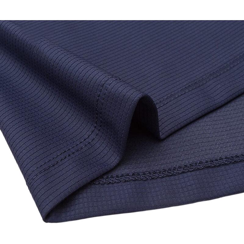 Anta Training Series Letter Print Breathable Short Sleeve Polo Shirt Men Tops Midnight-Blue 152337143-3