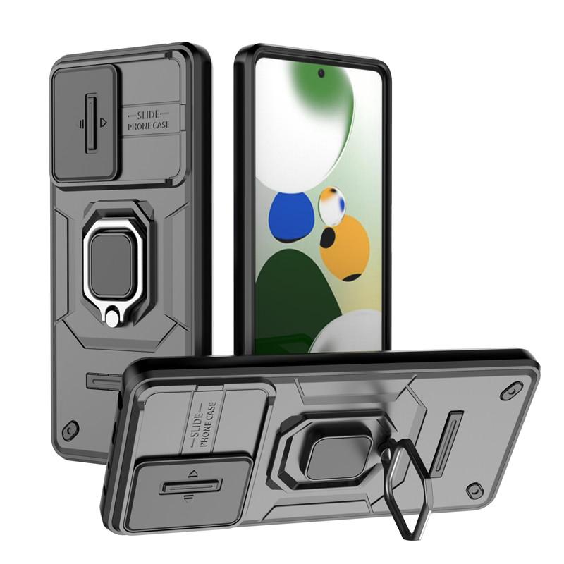 For Xiaomi Redmi Note 12 Pro Case Slide Camera Phone Case Xiaomi Redmi Note 12 Pro Plus 5G Shockproof Armor PC TPU Back Cover