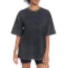 Women's Washed Retro Oversized T-Shirt Loose Sports Top Short Sleeve Cotton
