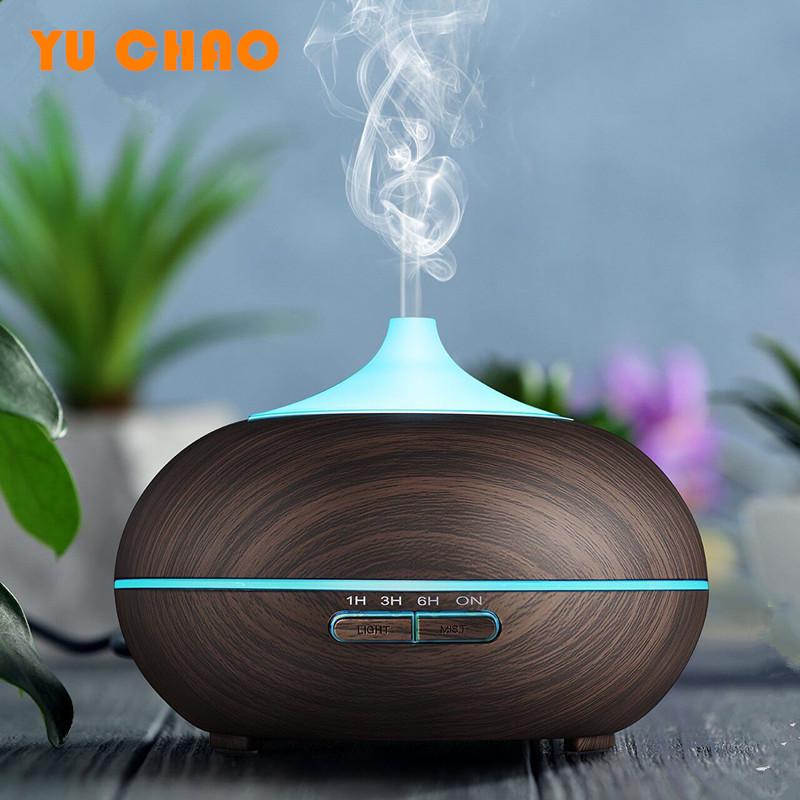 Wood Grain Essential Oil Aroma Diffuser & Humidifier for Hotels