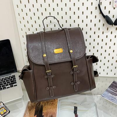 Retro Versatile Backpack Premium Backpack Female Couple Large Capacity Crossbody Casual Commuter Bag