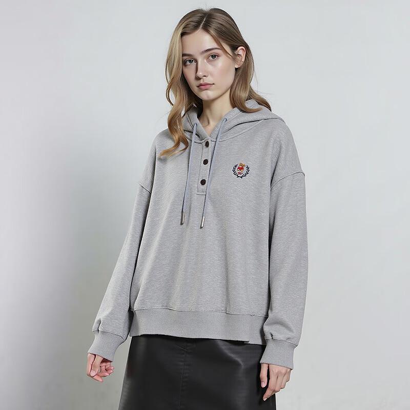 Chuyu Women's Embroidered Hooded Fleece Sweatshirt