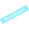 Night Runner JDM Drift Decal Sticker Car Truck Windshield Banner Sticker | White | 23x5in