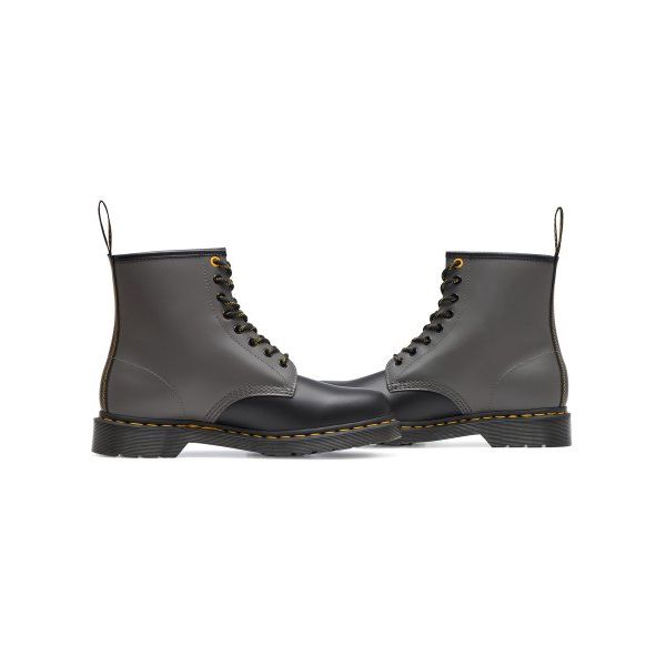 Dr. Martens 1461 Smooth Casual Lace-Up Short Boots Unisex Boots Gray Black 27538001