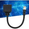 Adaptateur répartiteur RJ45 - AIMOONSA - 1 mâle vers 3 femelles - CAT8 - 24 cm - Or 8 broches