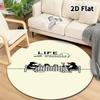 Pingu Round Area Rug Carpet Rug For Living Room Bedroom Sofa Playroom Decor Nonslip Floor Mat