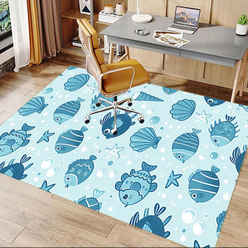 1PC Fish Shell Extra Large Non-Slip Floor Carpet, Office, Family, Bedroom, Studio - Large Area RugJ0334