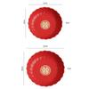 Red Wedding Snack Tray Round Serving Tray Multifunctional Chinese New Year Nut Plate  Entertainment