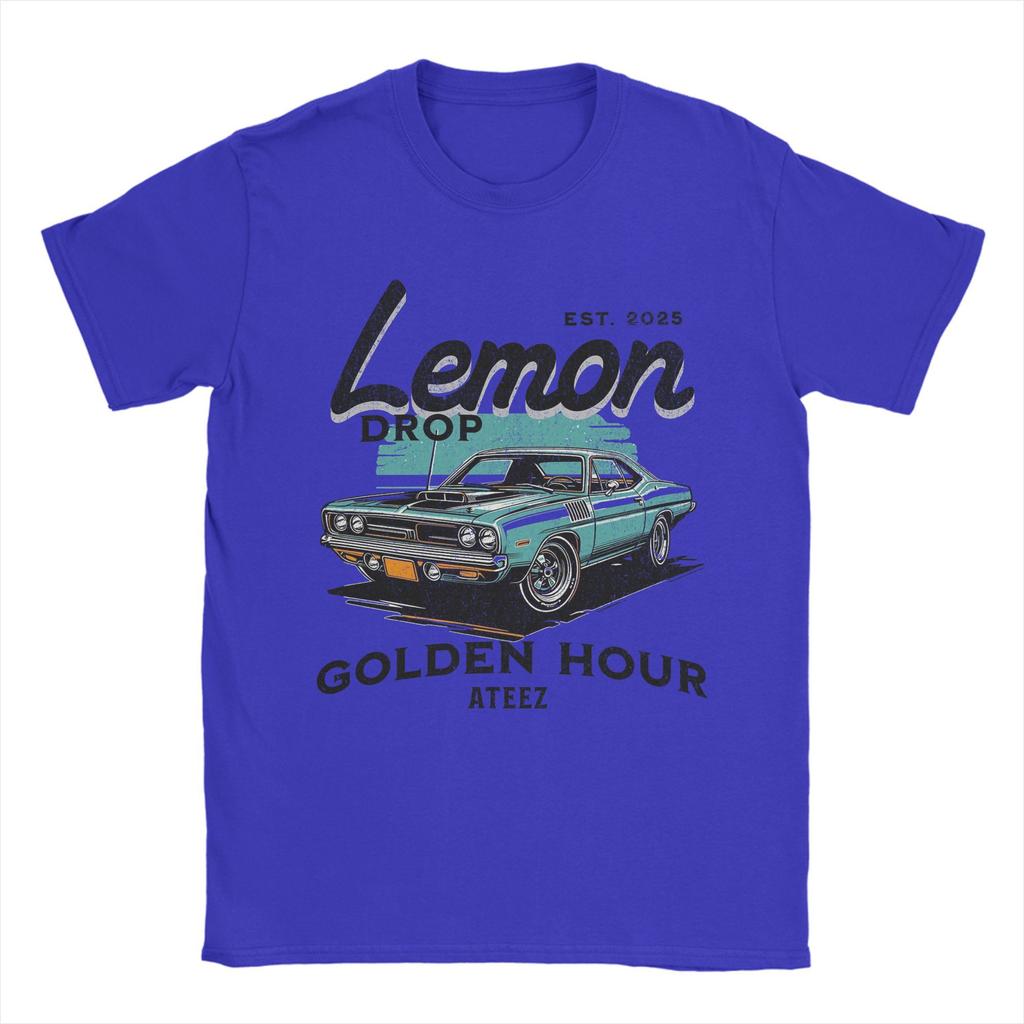 Lemon drop ATEEZ ATINY Fashion T Shirts for Men Women Golden Hour 100% Cotton Tee Shirt Clothes