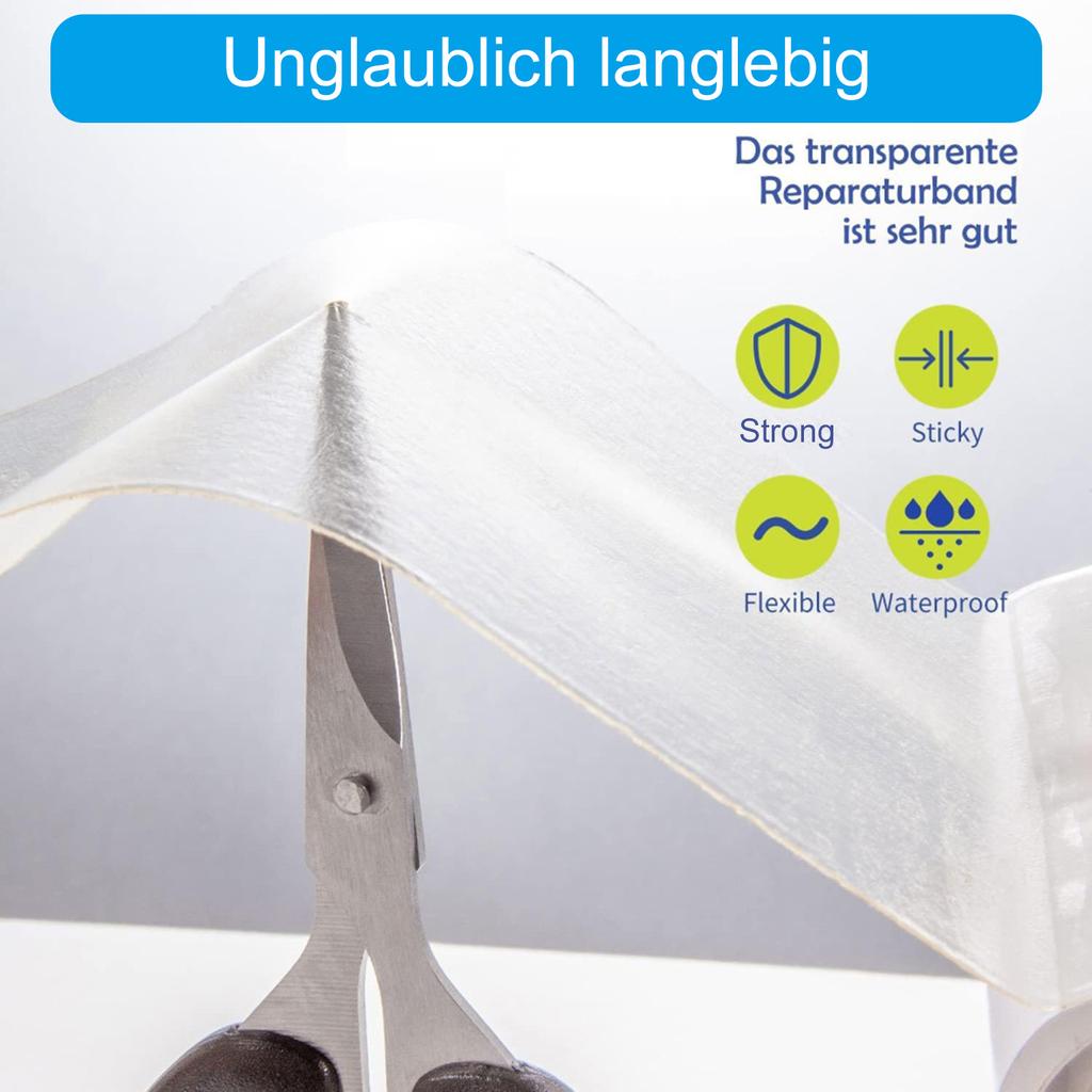 Cinta de Reparación Versátil de Lona Fácil de Usar Impermeable Sellado Parches Arreglo Rápido Para Tiendas de Campaña, Toldos Autocaravanas Cubiertas Reparación