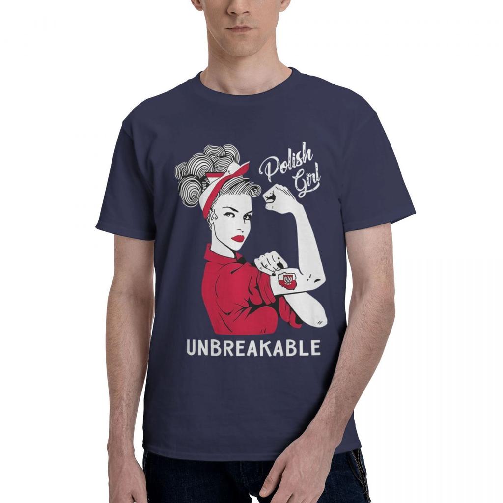 Unbreakable Polish Flag 100 Cotton Casual Breathable Confortable Top Football Shirts 2025 Tshirts Men