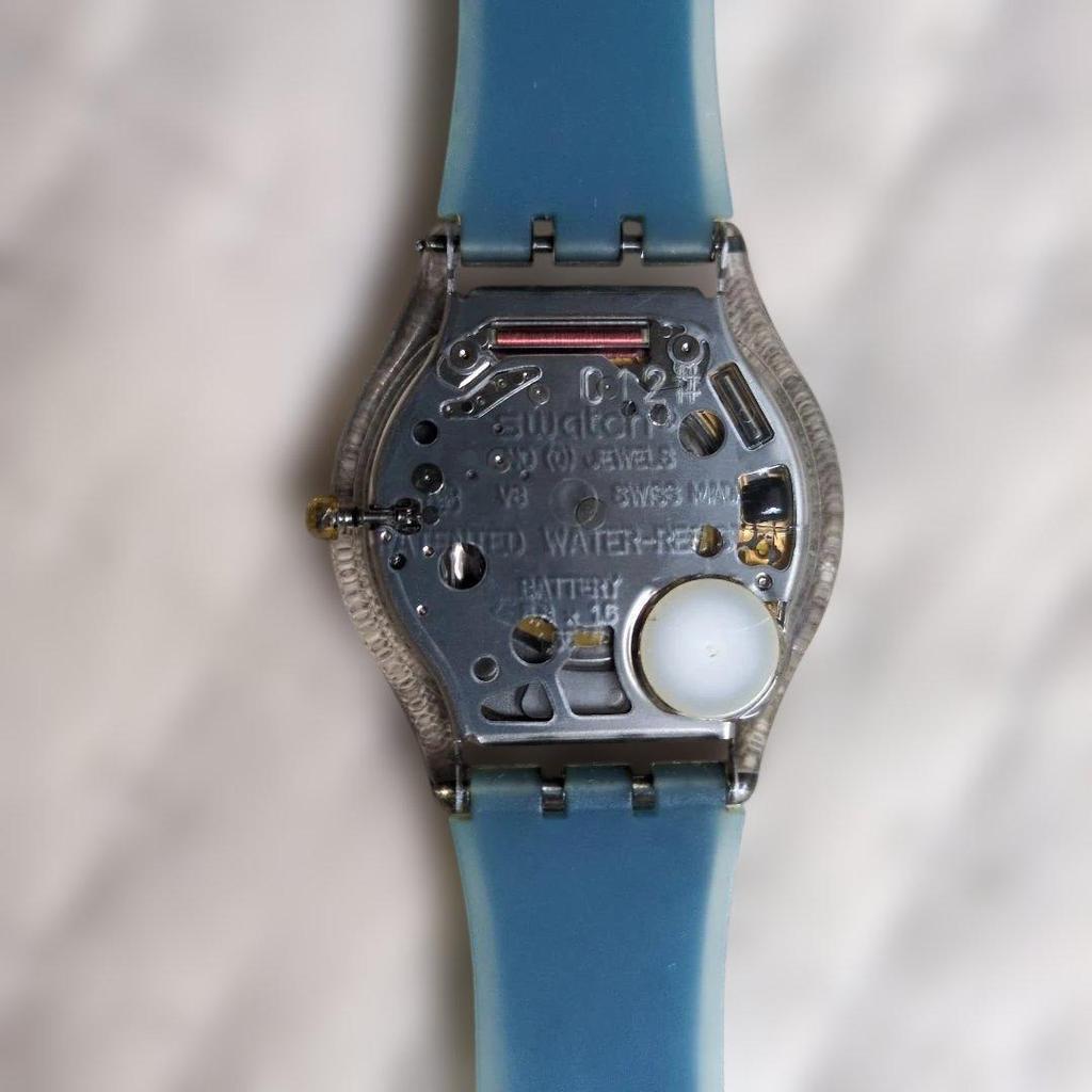 Used Swatch Quartz Watch Blue Battery Replaced (R8 July)