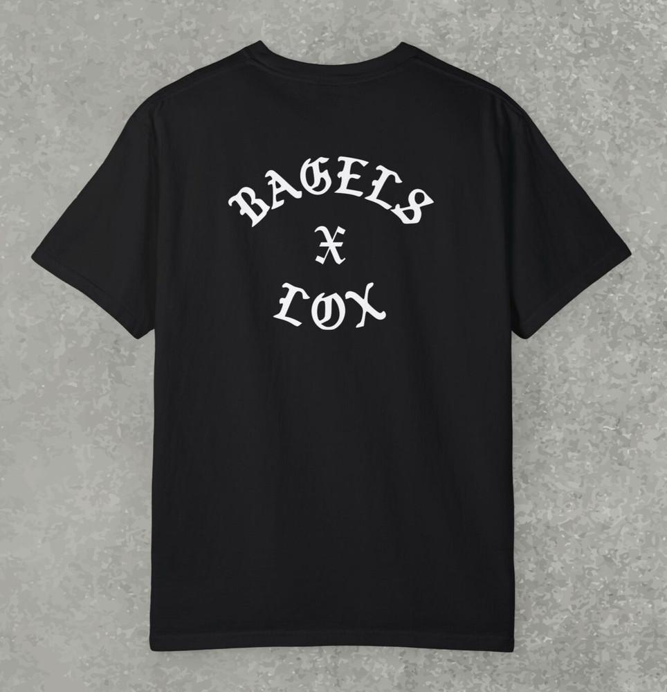 Футболка с лососем и бейглом, еврейская футболка, футболка с бейглом, футболка для гурманов, еврейская футболка Унисекс Футболка S