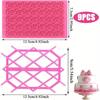 Plastic Cake Decorating Molds with Butterfly Lattice Hollow Embossing Designs for Fondant Cookies Biscuits and DIY Baking Tools