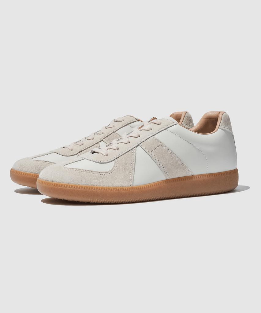 Daonato German Military Pigskin Sneakers+5Cm (White)