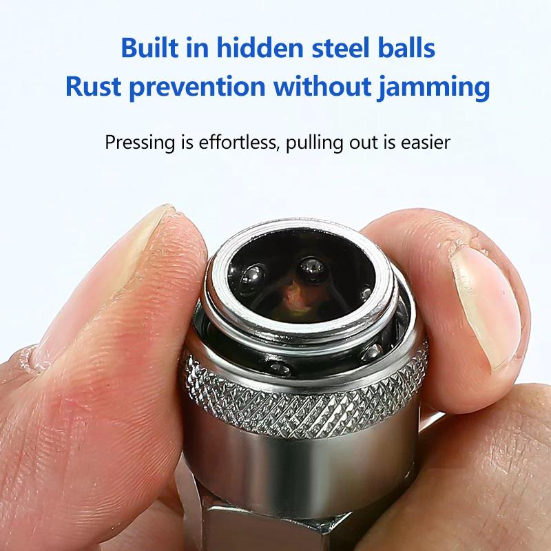 European EU Type Pneumatic Fitting Connector Quick Coupler For Air Compressor Hose Barb Nozzle SH PH 6/8/10/12MM