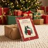 Secret Santa Gift Ideas Christmas Card Book, 10-Page Holiday Holder with Write-On Money Notes, Festive Paper Booklet for Xmas Exchange, Stocking
