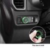 7x Green AC Radio 4WD Switch Ring Covers For Ford Bronco Sport + Accessories