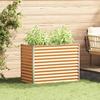 Raised Bed Light Brown 98 X 50 X 68 Cm Galvanized Steel