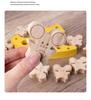 Wooden Mouse and Cheese Stacking Blocks Educational Toy for Kids