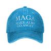 MAGA Make Albo Go Away Sun Hat Distressed Denim Snapback Hat Casual Dad Hat  Outdoor
