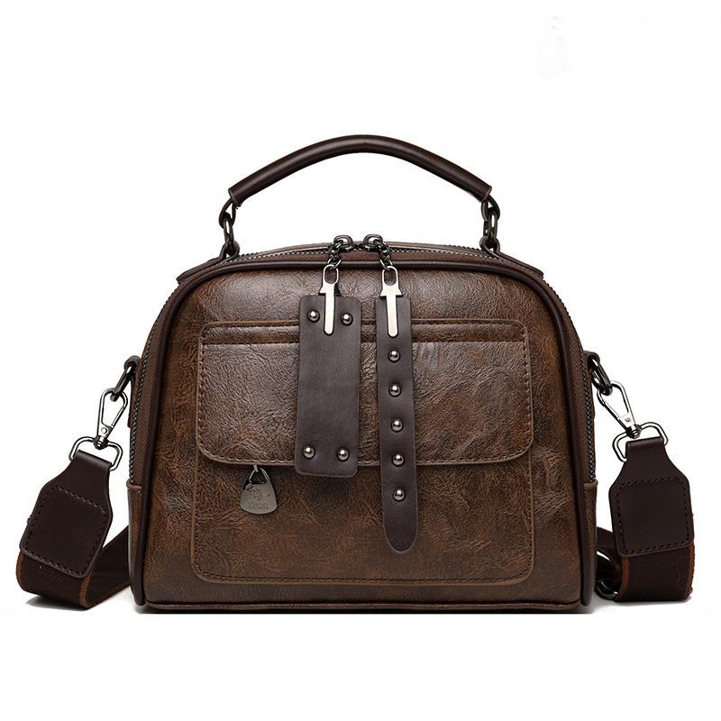Luxury Women's Soft Leather Top-Handle Bags Design Shoulder Messenger Bags High Quality Handbags and Purses Commuting Sac a Main