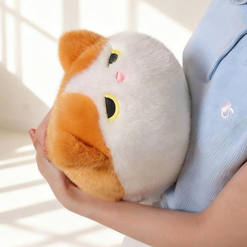 Schnurrende Katze Serie Plüschtier Weiche Flauschige Dicke Katze Stoffpuppe Niedliches Kätzchen Sofa Heimdeko Geburtstagsgeschenk Für Frauen Mädchen