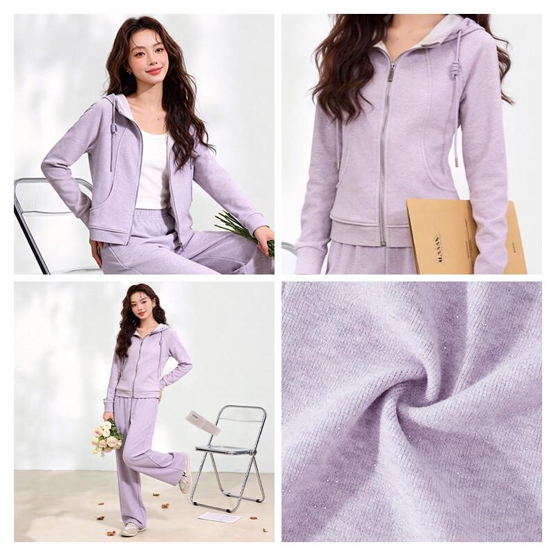 MJ STYLE Women's Hooded Knit Tracksuit