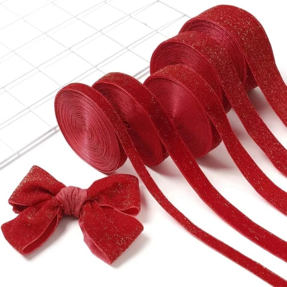 DIY Christmas Decoration Red Ribbon Bow Red Ribbons Holiday Decoration Red Satin