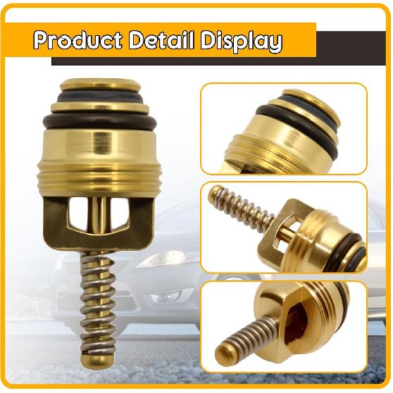 30Pcs M10 Brass AC Valve Cores Fit For Ford GM Chrysler 134A and R12 System | Air Conditioning Valve Cores Fit For BAS03009 MT0065 59356 Ford