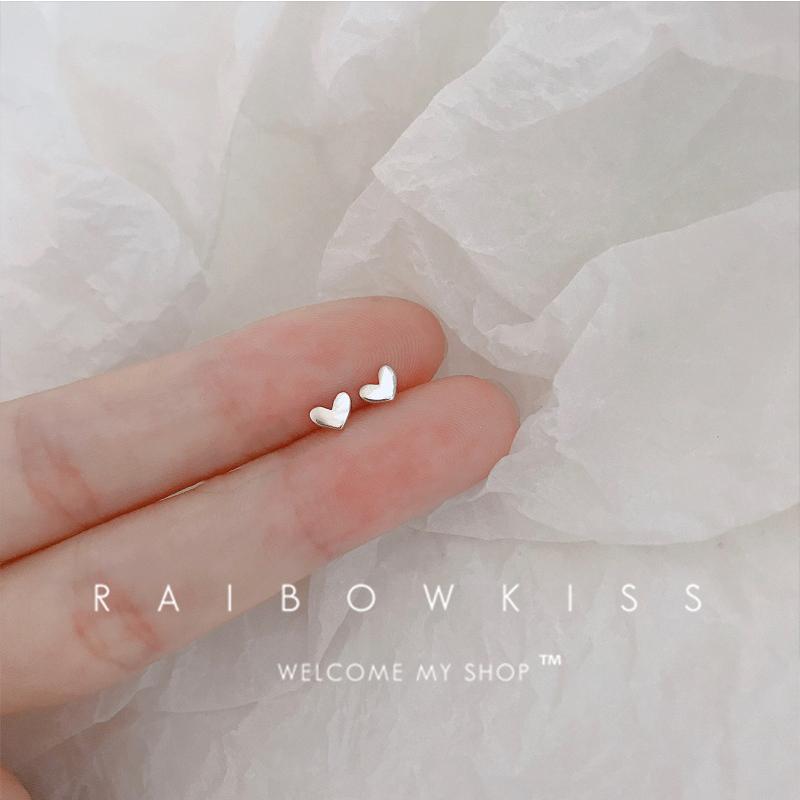 925 Silver Needles Silver Color Mini Star Heart Butterfly Stud Earrings for Women Hypoallergenic Daily Wear Ear Girls Pierc Gift