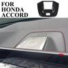Carbon Fiber Style  Interior Dashboard Speaker Trim Cover For Honda Accord +