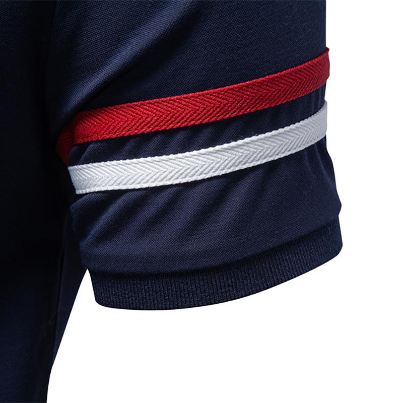 Reebok Nová výšivka Rolák na zip POLO tričko na jaro a léto 2026, Business Casual Pánské Tencelové krátkorukávové POLO tričko pro muže