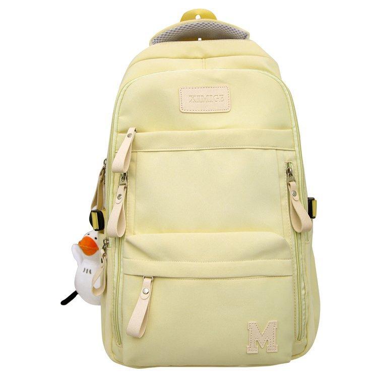 Schoolbag New Simple Trend Versatile Large Capacity School Bag Junior High School Student College Student Versatile Travel Backpack