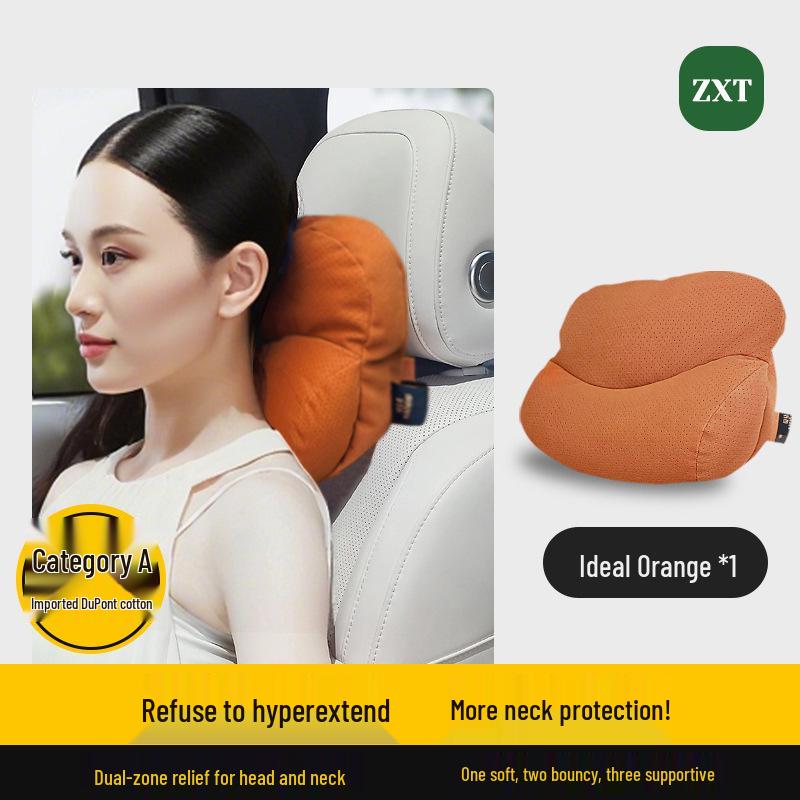 Smart Mobility Car Headrest, Lumbar & Neck Support with Seat Pillow for Porsche, Land Rover & Toyota