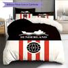 Sunderland A.F.C Pattern Bedding Quilt Set Home Decoration Gift (1 * Duvet Cover + 2 * Pillowcase Without Core).xwn