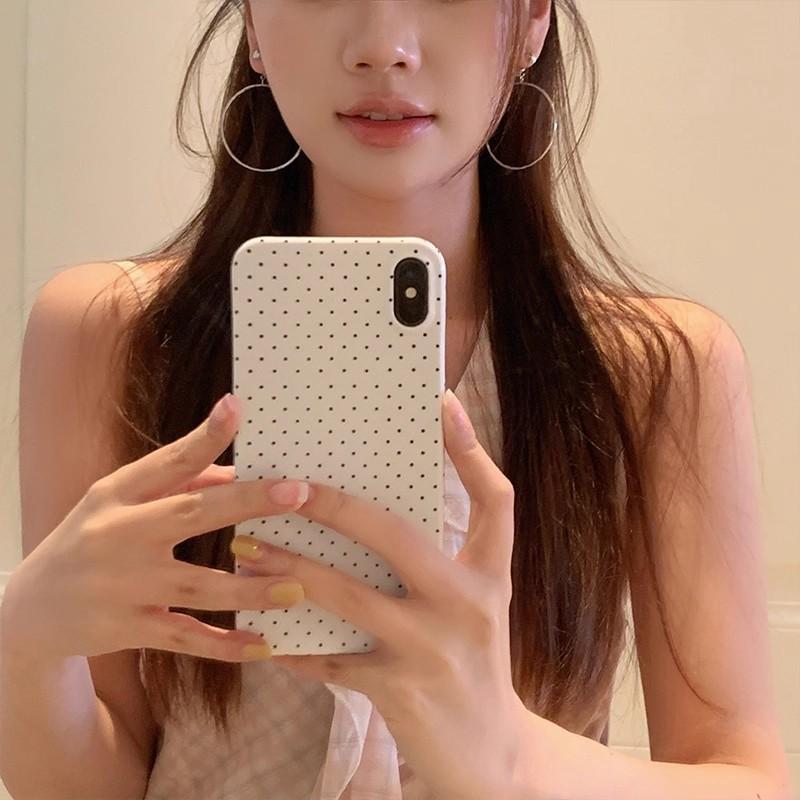 Korean Ins Style Rear-hanging Large Plain Ring Earrings for Women's Exaggerated Temperament Earrings, Cold Wind Earrings