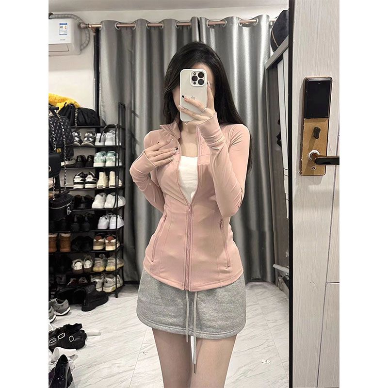 

Черная одежда для йоги, облегающая, для занятий спортом на открытом воздухе, с защитой от солнца Pink S