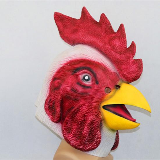 New Zodiac Rooster Mask Rooster headgear, latex chicken headgear, party performance, artistic prank