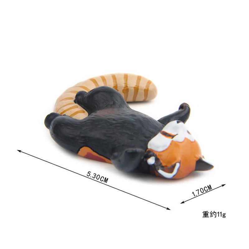 Niedliches Tier, schlafende Tierpuppe, Zoo-Korkfigur, Kühlschrankaufkleber